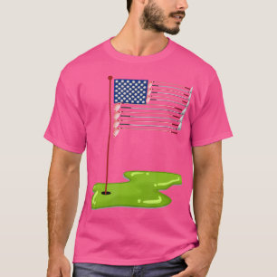 T-shirt Golf Club Us Drapeau