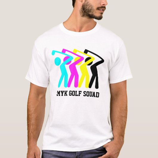 T-shirt GOLF CMYK personnalisé (Devant)