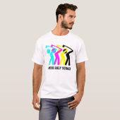 T-shirt GOLF CMYK personnalisé (Devant entier)