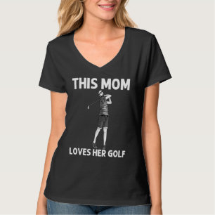 T-shirt Golf cool Art Pour Maman Club De Golf Mère B