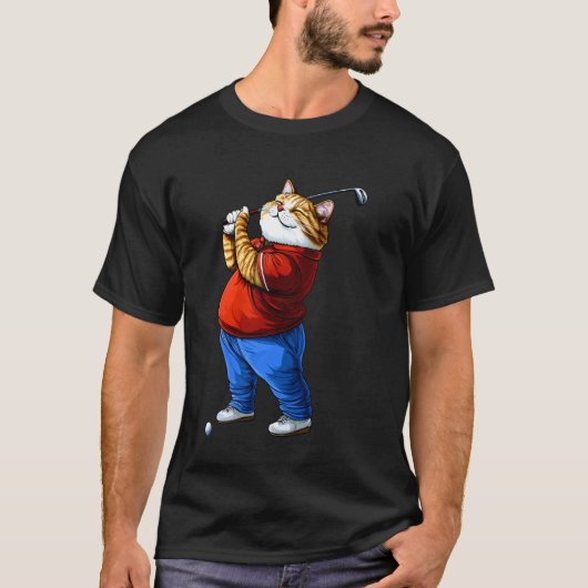T-shirt Golf de chats (Devant)