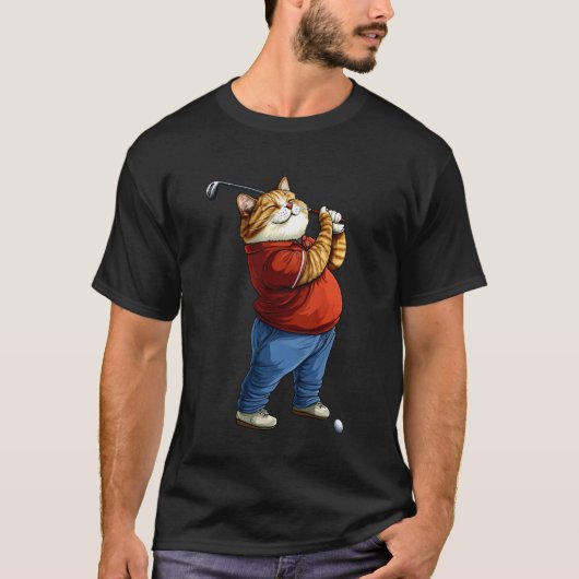 T-shirt Golf de chats (Devant)