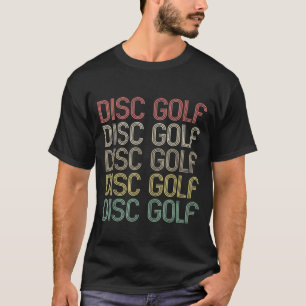 T-shirt Golf de disque de style rétro