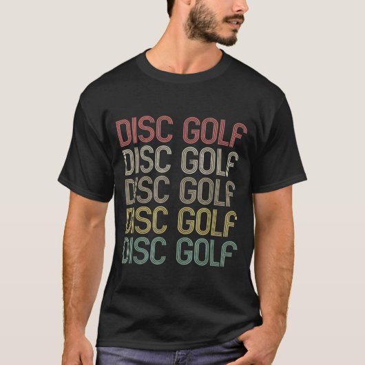 T-shirt Golf de disque de style rétro (Devant)