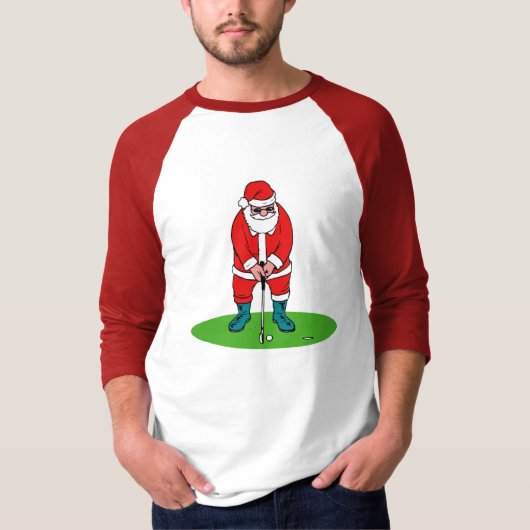 T-shirt Golf de jeux de Père Noël (Devant)