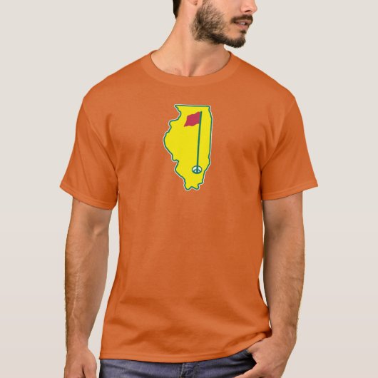 T-shirt golf de l'illinois (Devant)