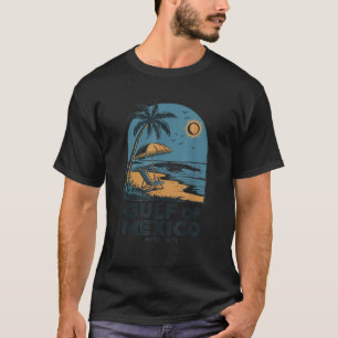 T-shirt Golf de Mexico Beach Palms Vacances d'été