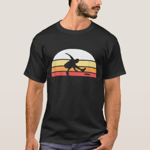 T-shirt Golf de Sunset Vintage Frisbee Throwing Disquette