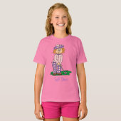 T-shirt Golf Diva Tee - shirts pour filles (Devant entier)