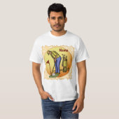 T-shirt Golf Drapeau papa Golf (Devant entier)