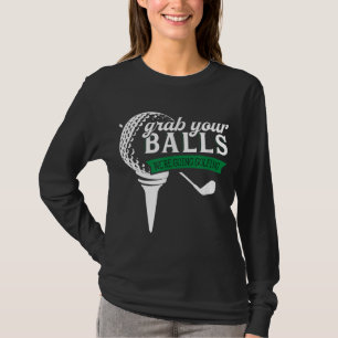 T-shirt Golf Drôle Pour Hommes Adultes Balls De Golfeur Hu