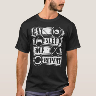 T-shirt Golf Eat Sleep Golf Repeat 651 golfeur