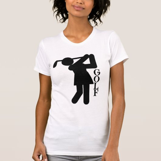 T-shirt Golf féminin - Symbole de golf (Devant)