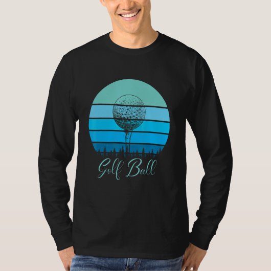 T-shirt Golf Golf Ball Golf Club Golf Trou de golf dans un (Devant)