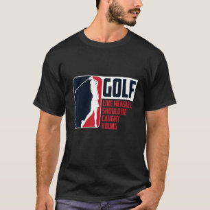 T-shirt Golf Golf Ball Golf Club Golf Trou de golf dans un