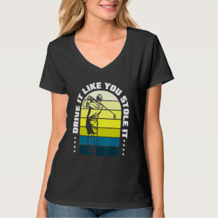 T-shirt Golf Golf Ball Golf Club Golf Trou de golf dans un