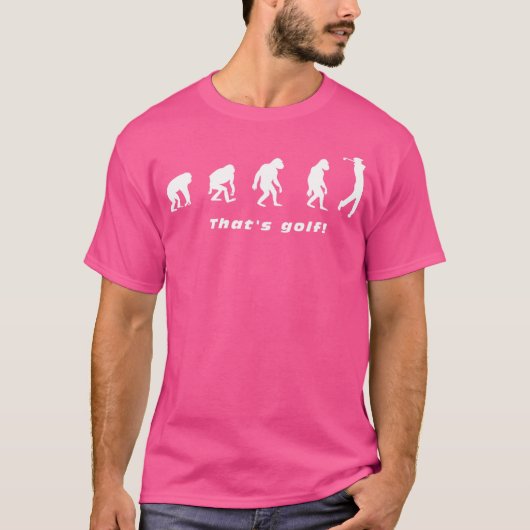 T-shirt Golf Golf Golf Evolution Golf Club Golf Course (Devant)