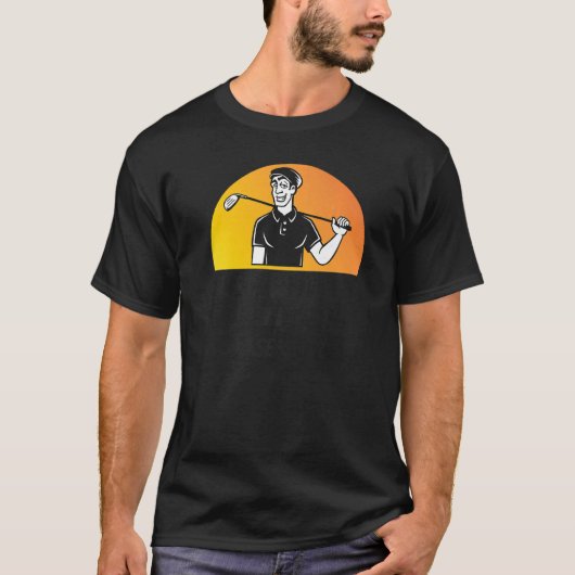 T-shirt Golf Golf Golf First Golf Course Record 1er (Devant)