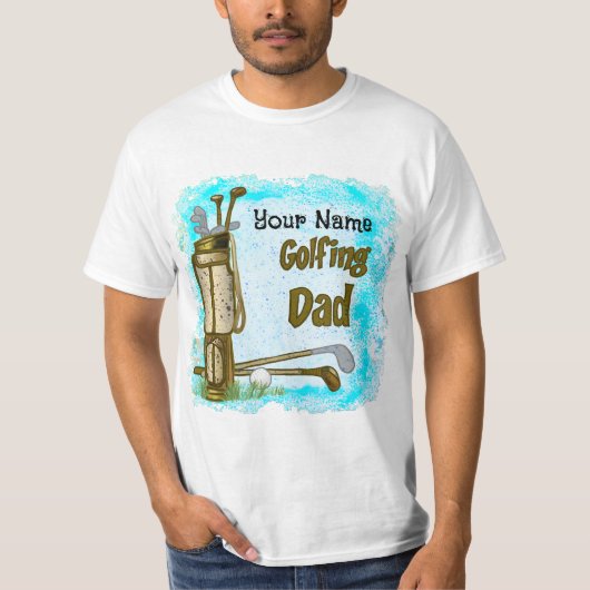 T-shirt Golf Golf Papa golf (Devant)
