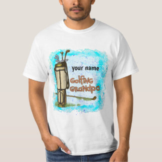 T-shirt Golf Grand-père
