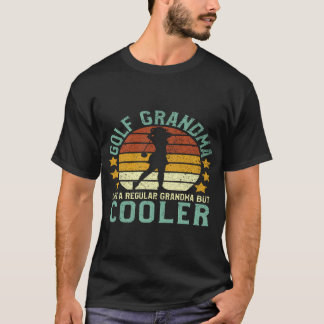 T-shirt Golf Grandma Funny Golf Loving Grand-mère Golf
