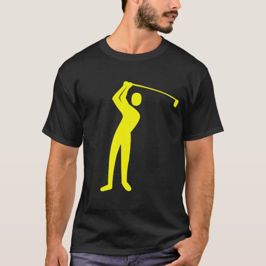 T-shirt Golf - Jaune (Devant)