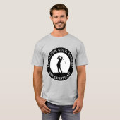 T-shirt Golf Joueur Funny Golfeur Dire Blanc Noir (Devant entier)