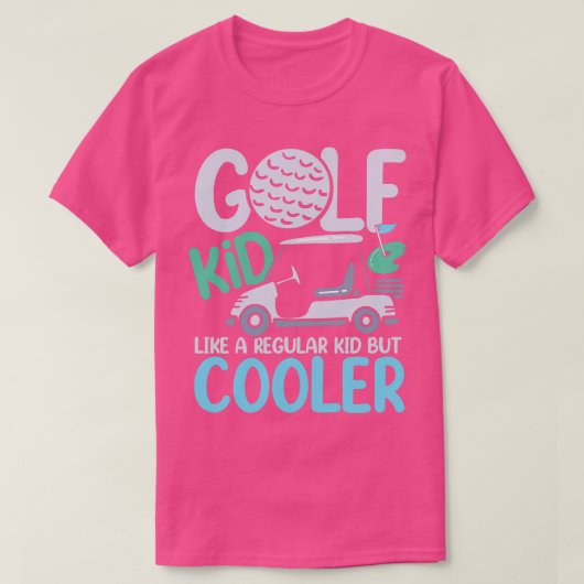 T-shirt Golf Kid Comme Un Enfant Régulier Mais Glacière (Design devant)