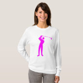 T-shirt Golf - Magenta (Devant entier)