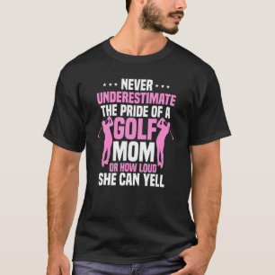 T-shirt Golf Maman Fierté Golfer Mère Fête S