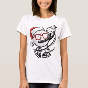 T-shirt Golf Noël Santa Hat Funny Golfer Cadeau