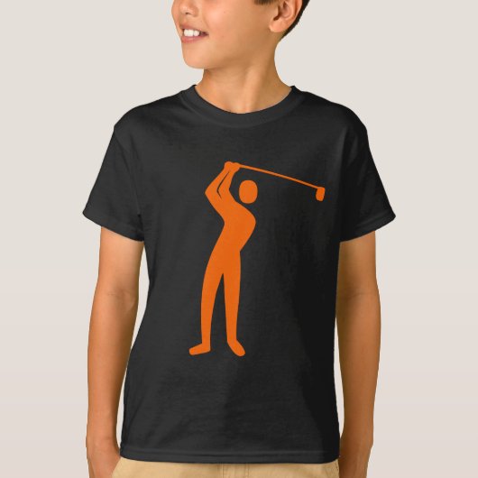 T-shirt Golf - Orange (Devant)
