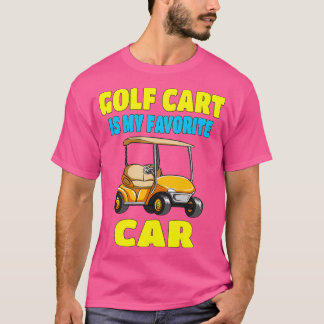 T-shirt Golf Panier Est Ma Voiture Préférée Amusante
