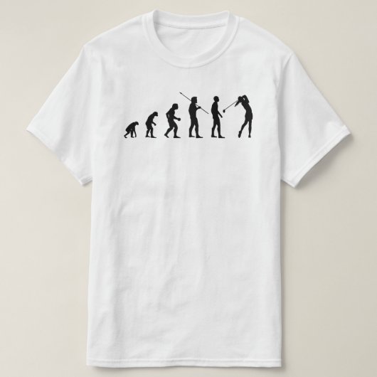 T-shirt Golf Player Evolution ・ Funny Golfer Meme Bv (Design devant)