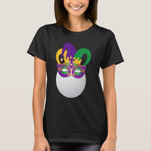 T-shirt Golf Portant Mardi Gras Carnival Mask Golf Lover (Devant)