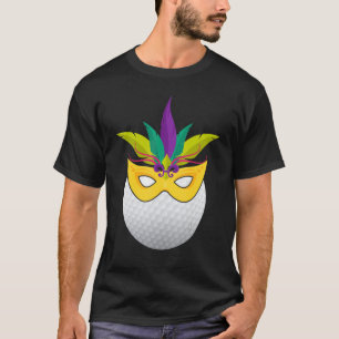 T-shirt Golf Portant Mardi Gras Funny Golf Carnival Masque