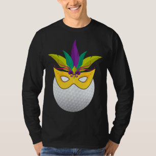 T-shirt Golf Portant Mardi Gras Funny Golf Carnival Masque