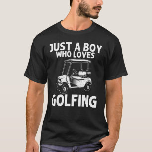 T-shirt Golf Pour Garçons Hommes Golfeur Golf Panier
