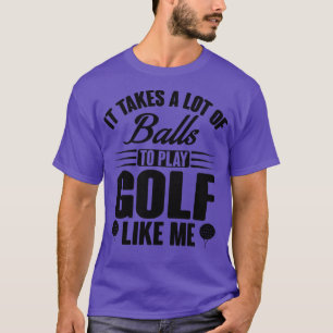 T-shirt Golf prend des balles