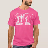 T-shirt Golf Problem Solved Funny Golfers Shirt (Devant)