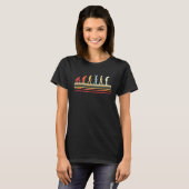 T-shirt Golf Retro Style Evolution De L'Homme (Devant entier)