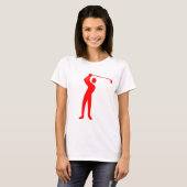 T-shirt Golf - Rouge (Devant entier)