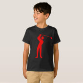 T-shirt Golf - Rouge (Devant entier)