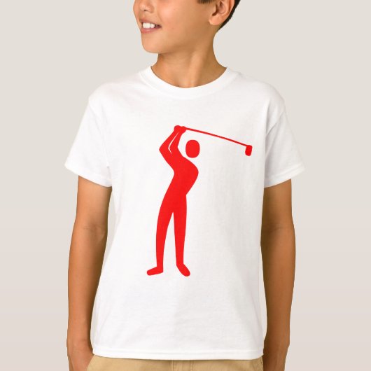 T-shirt Golf - Rouge (Devant)