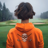 T-shirt Golf Skull Crossbones - Edgy Pirate Golfer