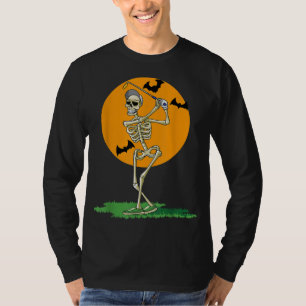 T-shirt Golf Squelette Halloween Hommes Golf Halloween Gol