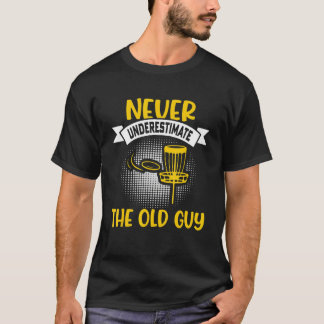 T-shirt Golf sur disque pour hommes Ne sous-estimez jamai