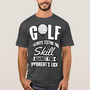 T-shirt Golf tester vos compétences