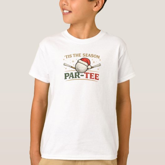 T-shirt Golf thème de Noël (Devant)