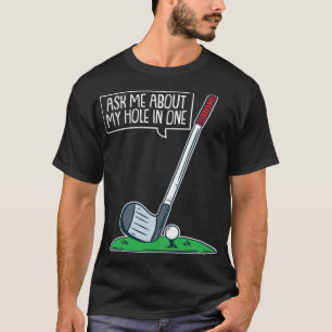 T-shirt Golf Trou dans un club Golf Golf Tee golf go